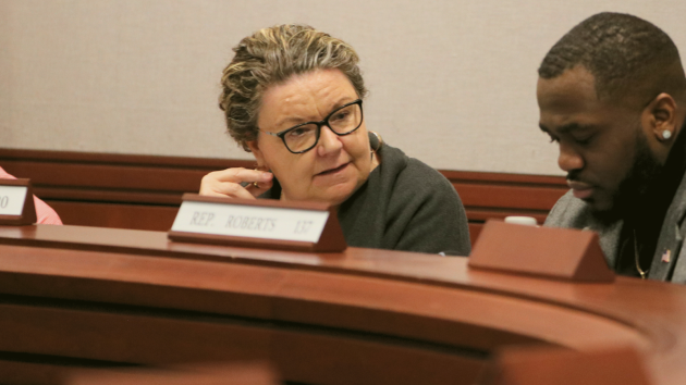 Sen. Martha Marx, D-New London, chairs a meeting of the Housing Committee on March 6. Credit: Emma Rybacki / Senate Democrats